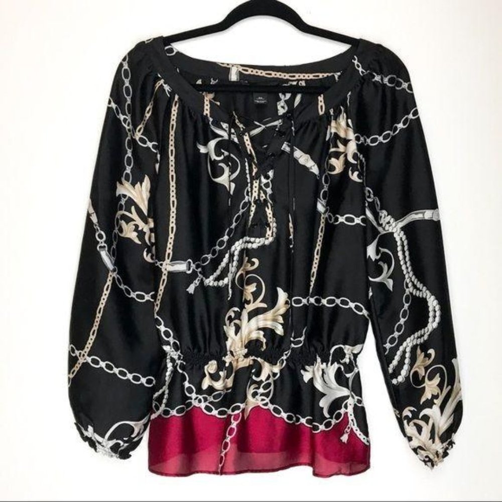 White House Black Market Blouse Long Sleeve